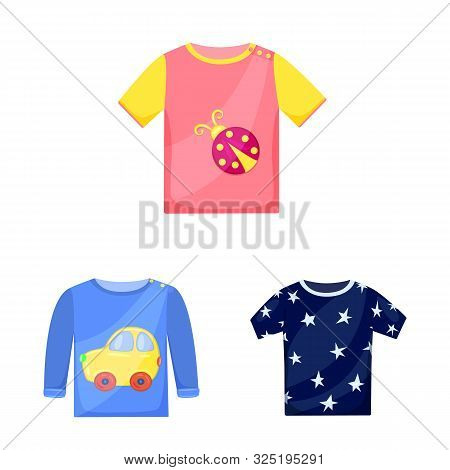 Vector Illustration Of Baby And Kid Logo. Collection Of Baby And Child Vector Icon For Stock.