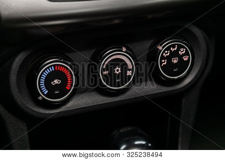 Novosibirsk, Russia - September 07, 2019:  Mitsubishi  Lanser, Car, Vehicle Interior With Visible Cl