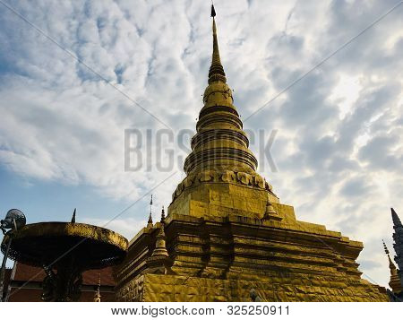 Phra That Chae Haeng Temple, Landmark Of Nan Province, Northern Of Thailand