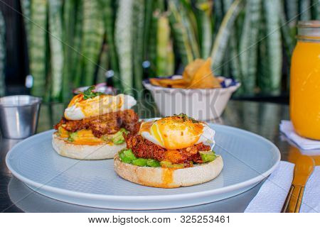 Huevos Benedictinos From Mexican Food