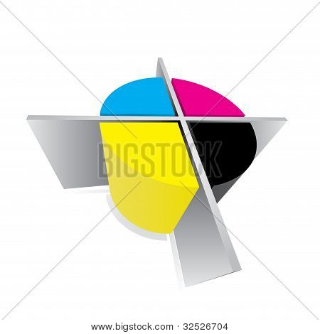CMYK-registratie Mark