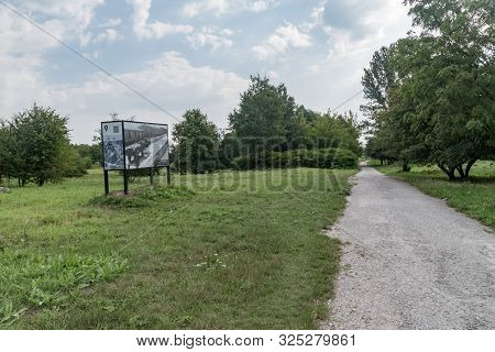 Krakow, Poland - July 26, 2019: Krakow-plaszow Concentration Camp.