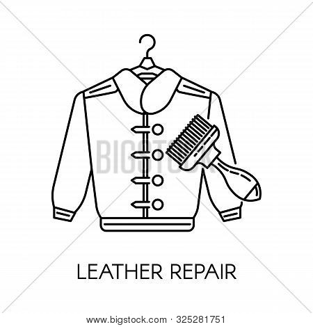 Leather Repair Clothes Service In Shop Colorless Icon