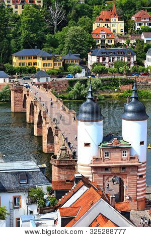 Heidelberg Is A City On The Neckar In Germany