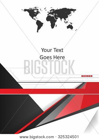 Bright Vector Modern Design Template. Annual Report Elements For Your Work. Colorful Layout, Magazin