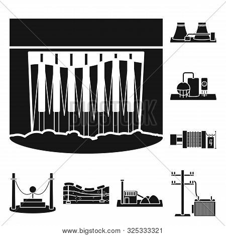 Vector Design Of Technology And Bio Icon. Collection Of Technology And Alternative Vector Icon For S