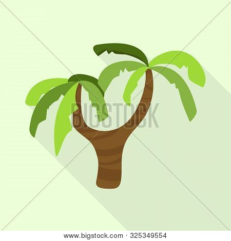 Vector Design Of Palm And Decoration Icon. Set Of Palm And Forest Vector Icon For Stock.