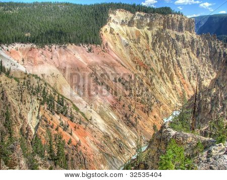 Grand Canyon of Yellowstone ve Wyomingu, USA