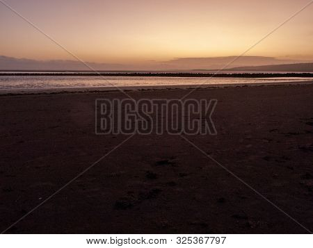 Llanelli Beach South Wales Sky Scene Outside Landscape Beauty