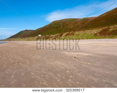 Worms Head South Wales Gower Peninsula Outside Coastal Scene