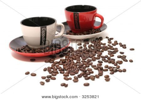 สองถ้วยกาแฟกับกาแฟ Beens