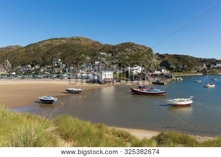 Barmouth Wales Beautiful Coast Town In Gwynedd Snowdonia National Park Panoramic View
