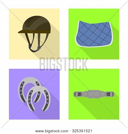 Isolated Object Of Track And Racing Symbol. Collection Of Track And Riding Stock Symbol For Web.