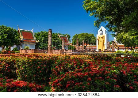 Buddha Statue At Wat Phra Si Rattana Mahathat Also Colloquially Referred To As Wat Yai Is A Buddhist