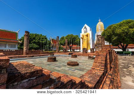 Buddha Statue At Wat Phra Si Rattana Mahathat Also Colloquially Referred To As Wat Yai Is A Buddhist