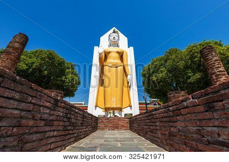 Buddha Statue At Wat Phra Si Rattana Mahathat Also Colloquially Referred To As Wat Yai Is A Buddhist