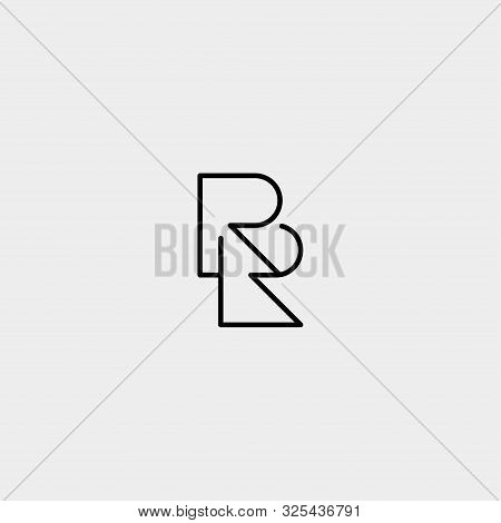 Letter Rr R Logo Design Simple Vector
