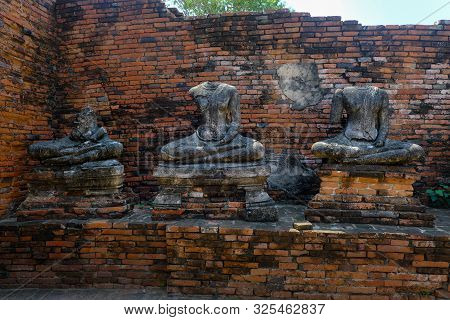 Old Temple Ayuttha Of Thailand Heritage Of Asia