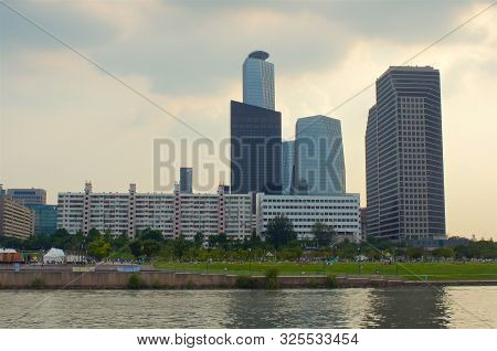 View To Yeoeuido Buildings From The Hang River