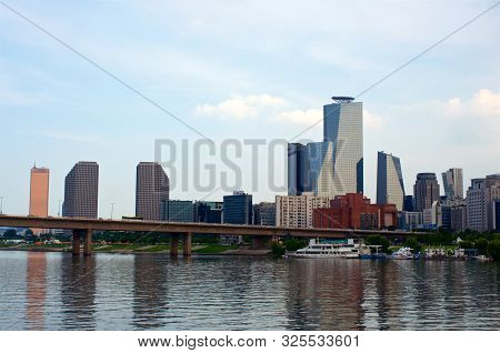 View To Yeoeuido Buildings From The Hang River