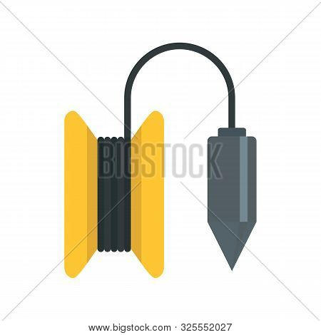 Gravity Line Tool Icon. Flat Illustration Of Gravity Line Tool Vector Icon For Web Design