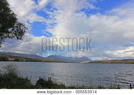 Lake Alexandrina On New Zealands's South Island