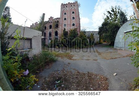Ghost town. Old industrial area. Kiev,Ukraine