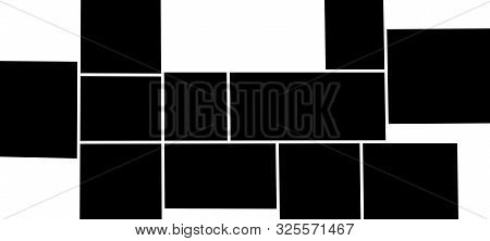 Collage Photo Frames Templates. Vector Illustration Eps10.