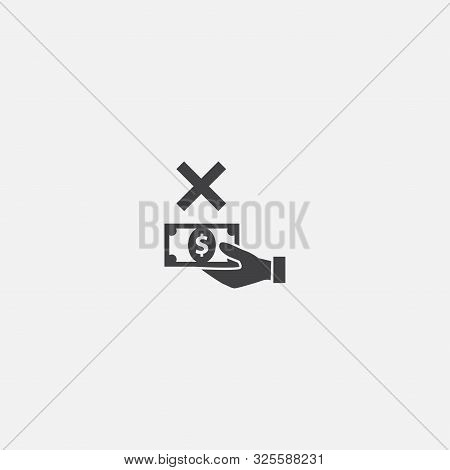 Sales Decline Base Icon. Simple Sign Illustration. Sales Decline Symbol Design. Can Be Used For Web 