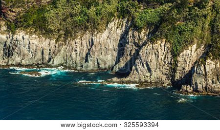 Breathtaking View Of Coastline From Santa Iria Viewpoint On The Island Of Sao Miguel, Azores, Portug