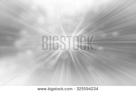 Gray Radial Radiant Banner Background Glowing Starburst, Nature Fresh Radial Abstract Design Card. G