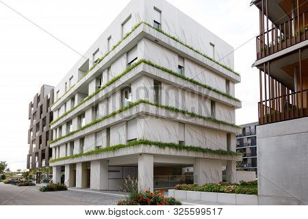 Heilbronn, Germany - August 12, 2019. The New City Block Was Created Using Architectural, Technical 