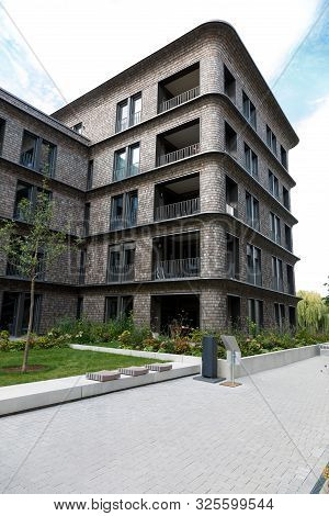 Heilbronn, Germany - August 12, 2019. Ambient Space And Modern Homes During The Federal Garden Show 