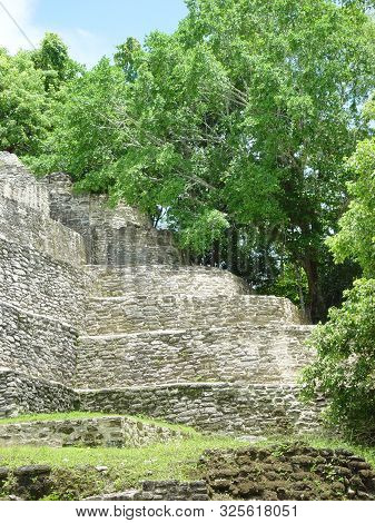 This Is The Site Of An Aztec Temple Area Known As The Jaguar Temple Located In Guatemala