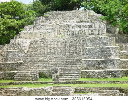 This Is The Site Of An Aztec Temple Area Known As The Jaguar Temple Located In Guatemala