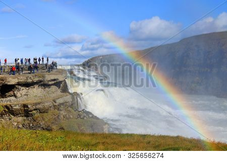 Gullfoss Waterfall in Iceland, Europe