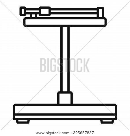Mechanical Scales Icon. Outline Mechanical Scales Vector Icon For Web Design Isolated On White Backg