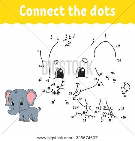 Dot To Dot. Draw A Line. Handwriting Practice. Learning Numbers For Kids. Education Developing Works