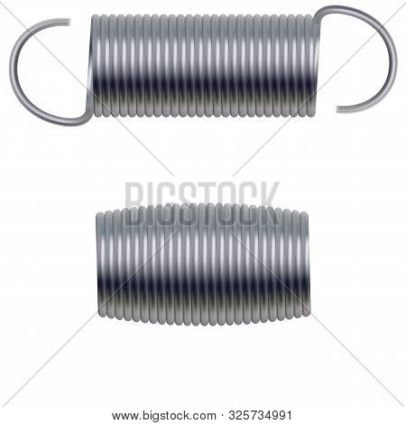Realistic Metal Springs And Machine Absorbers Set