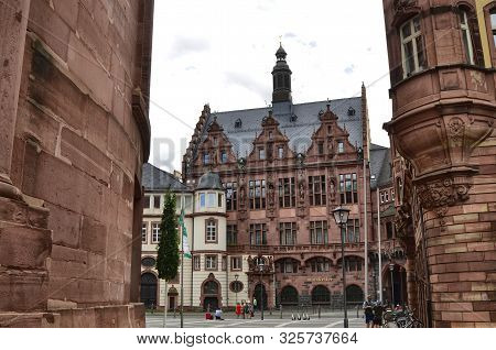 Frankfurt Am Main, Germany Buildings Overlooking The Paulsplaz