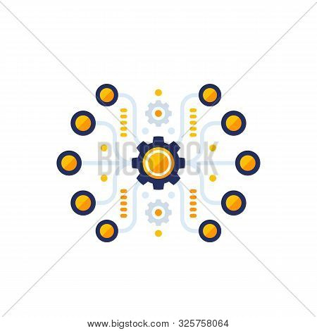 Automation, Software Integration Vector Illustration, Eps 10 File, Easy To Edit