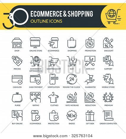 Ecommerce Outline Icons