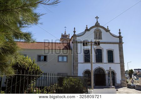 Estoril - August 14, 2019: Baroque Facade Of The Early 16th Century Parish Church Of Saint Anthony O