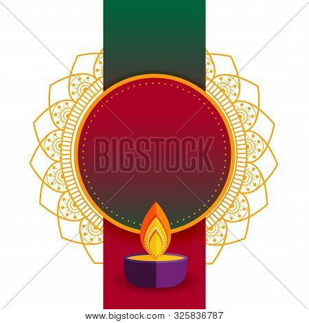 Happy Diwal Festivali Background With Text Space