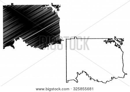 Elmore County, Alabama (counties In Alabama, United States Of America,usa, U.s., Us) Map Vector Illu