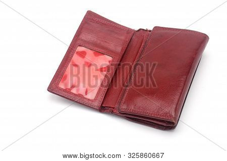 Purse On An Isolated White Background. Porte-monnaie