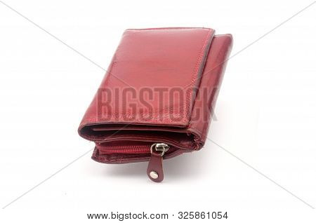 Purse On An Isolated White Background. Porte-monnaie