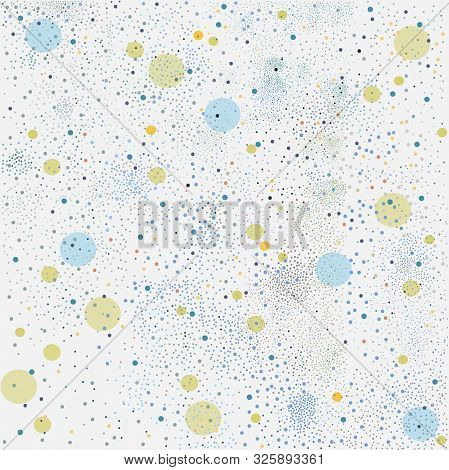 Dotted Background. Seamless Pattern On White. Vector Illustration