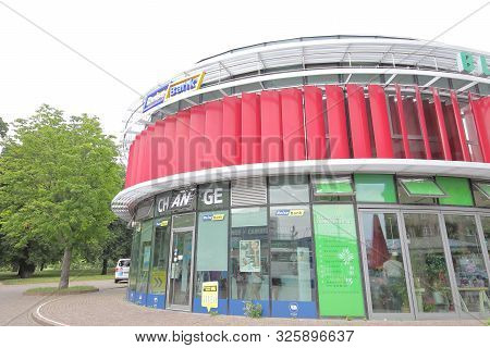 Berlin Germany - June 11, 2019: Reise Bank Office Berlin Germany
