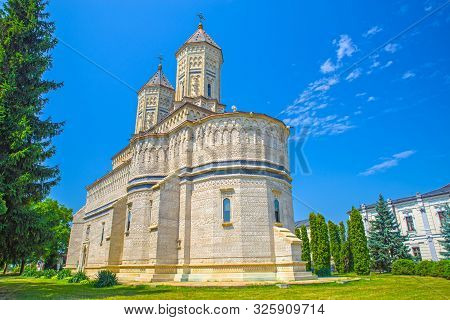 Three Holy Hierarchs Monastery In Iasi. Was Built In 1639 In Moldavian Style With Stone Decoration.